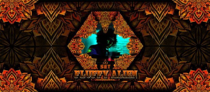 banner fluffy alien