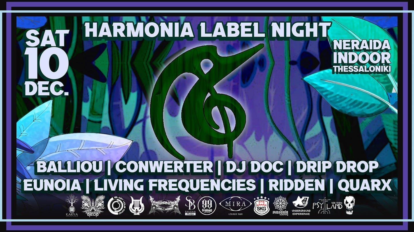 Harmonia Label Night Thessaloniki Psyland.live